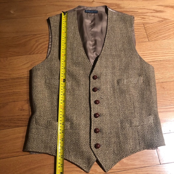Polo RL - Herringbone Langley Vest (Made in Italy)